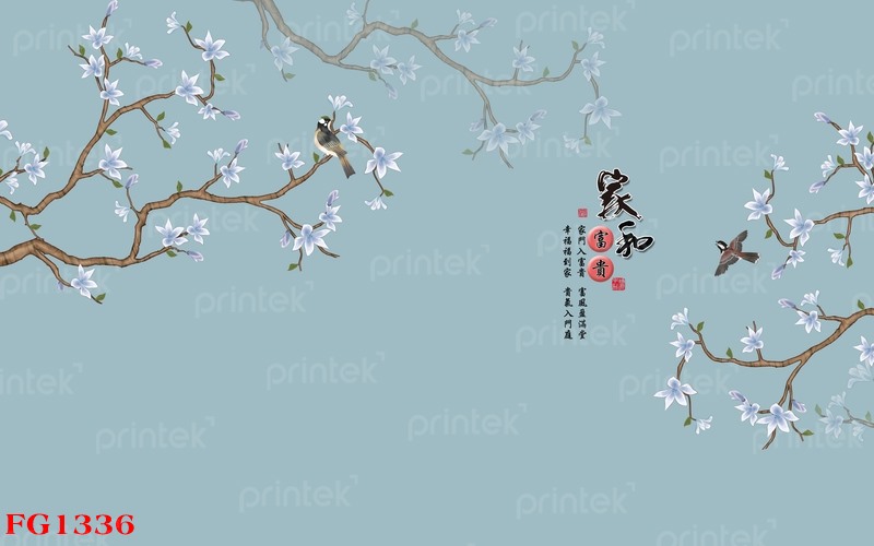 Tranh dán tường phong cách Indochine - FG1336