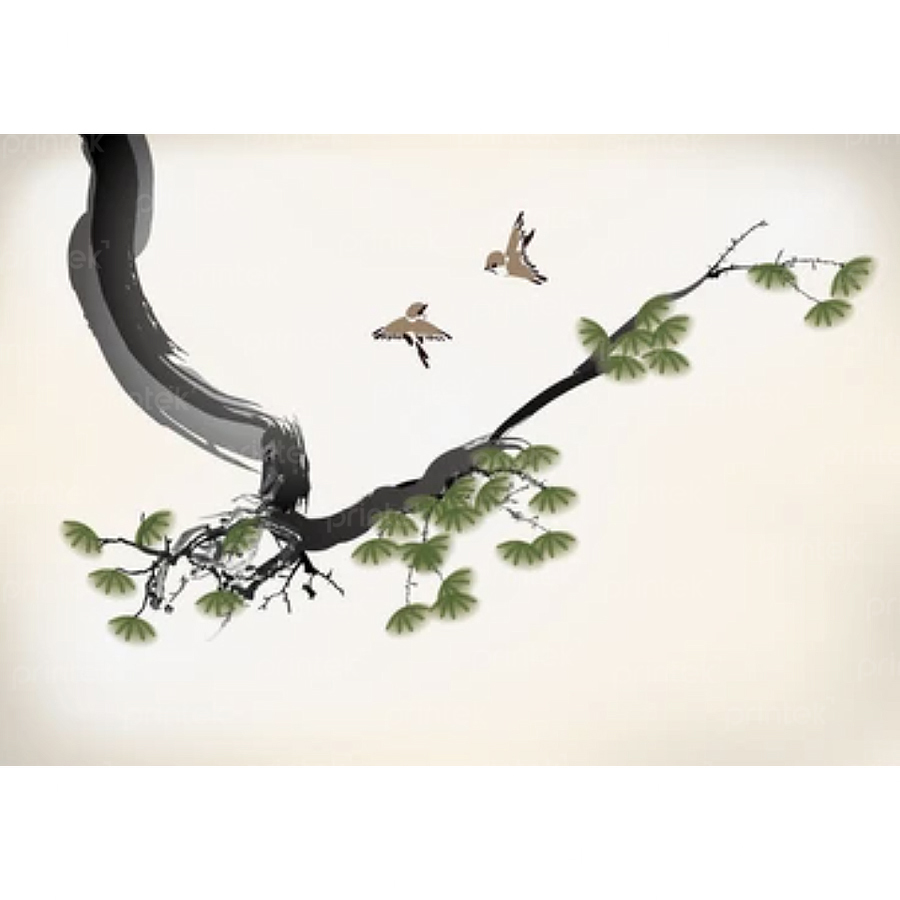 Tranh Tùng hạc diên niên, đã có khung - ST4568