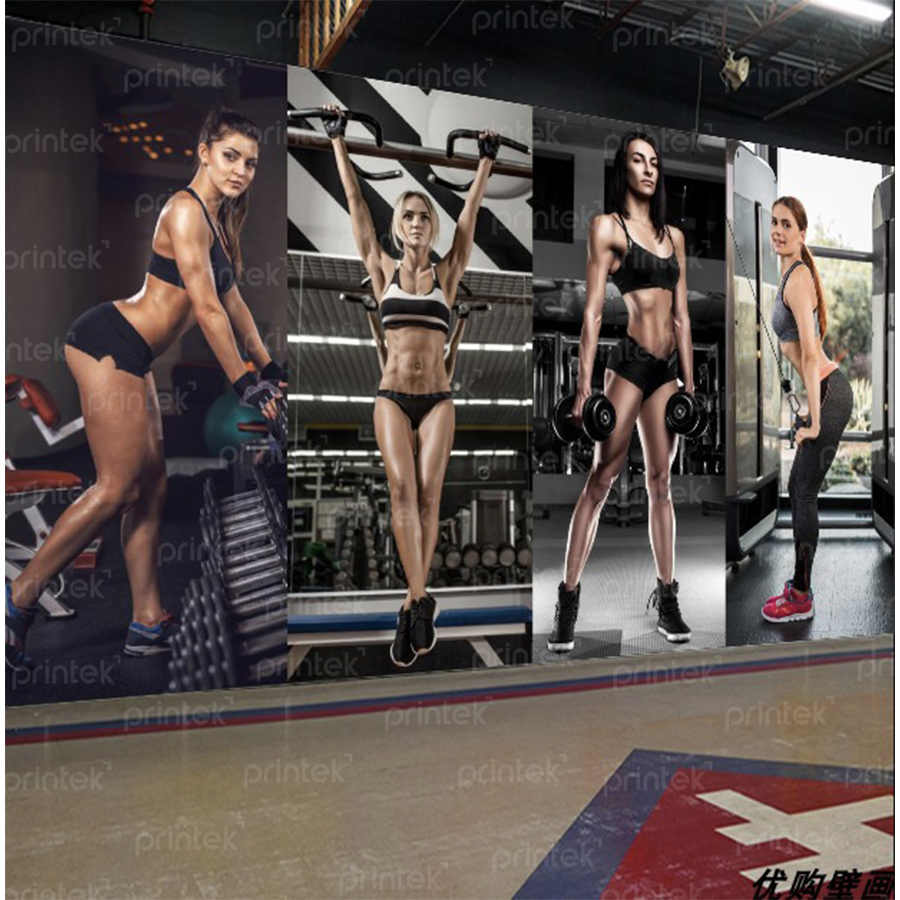 Tranh tường dán phòng Gym, Fitness, thể hình - TB332458020