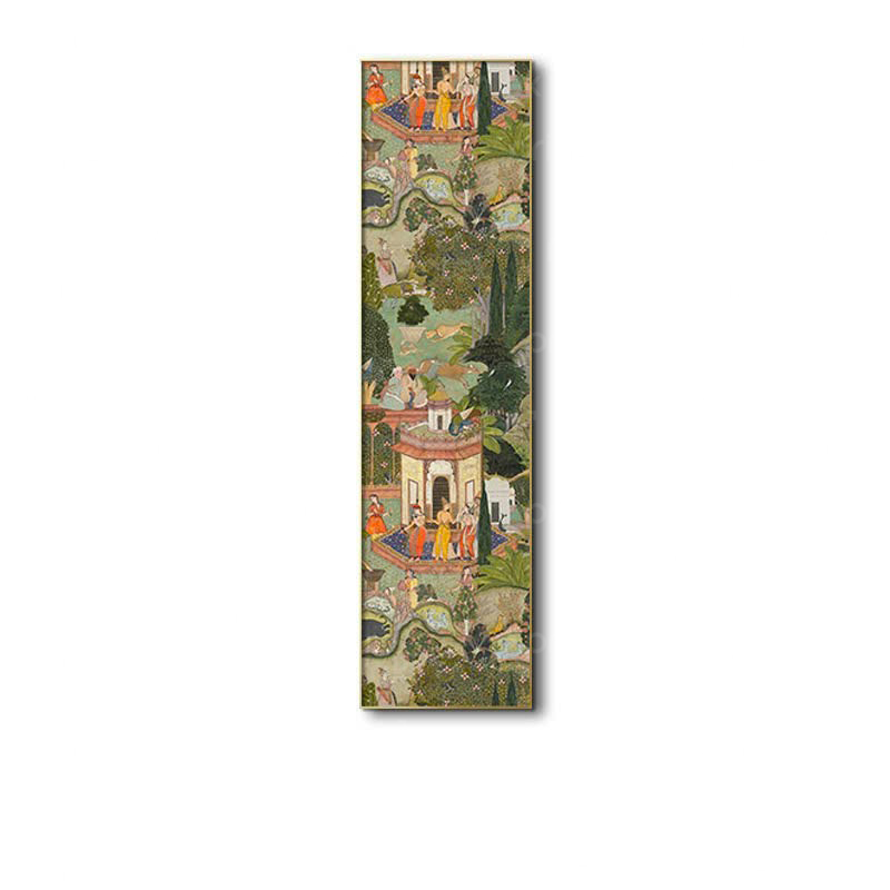 Tranh phong cách Mughal Ấn Độ, tranh treo tường canvas - TT0859