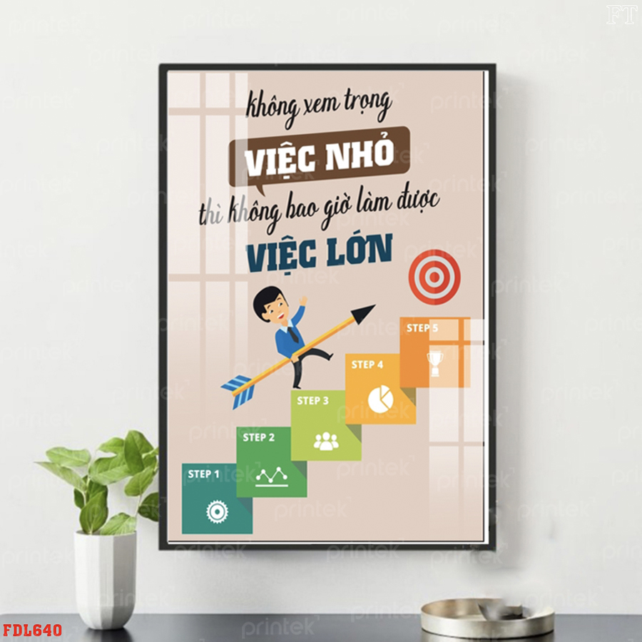 Tranh động lực văn phòng, tranh slogan - DL0324