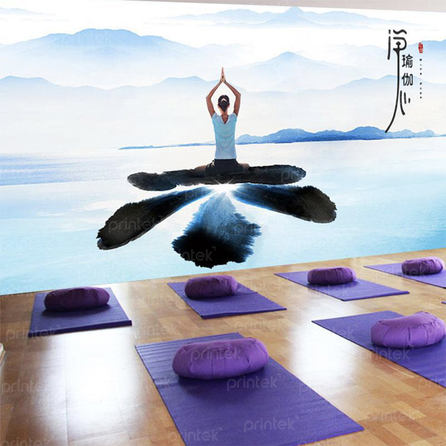 Tranh dán tường gym, yoga, thiền - TB332458216