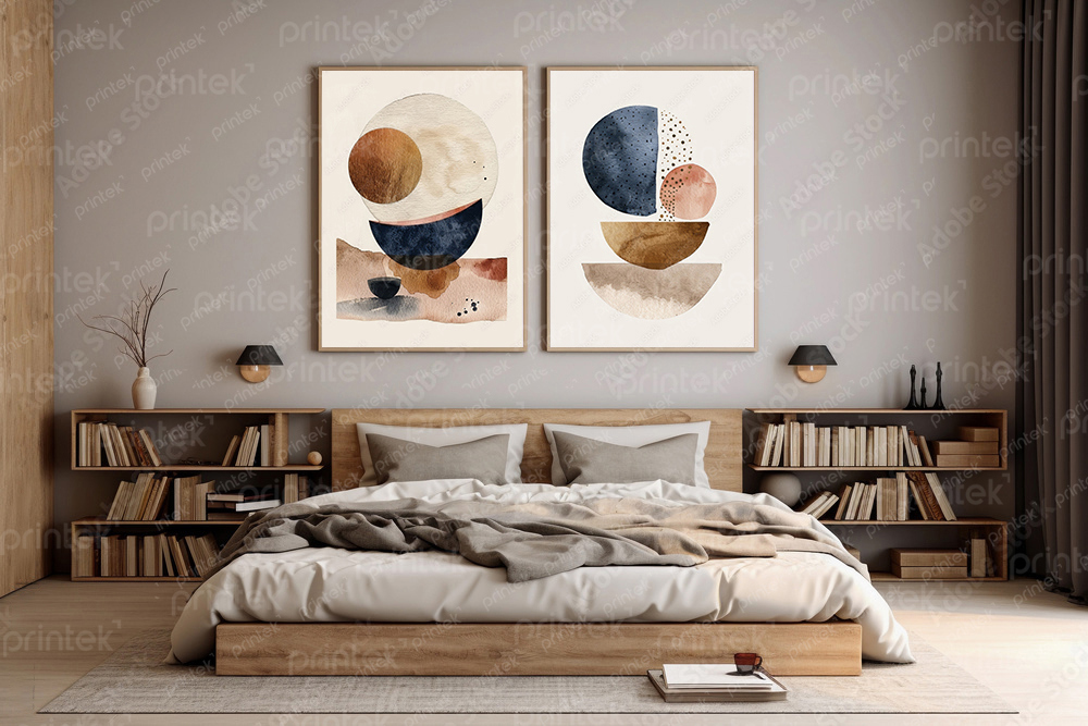 Bộ 2 tranh trừu tượng - TT61193