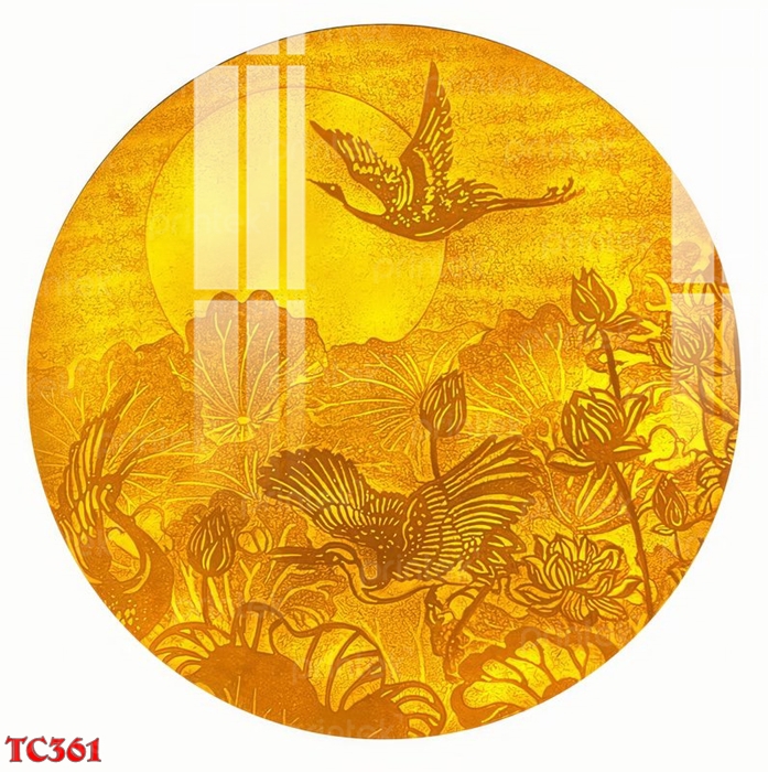 Tranh trúc chỉ đèn led - TC36111