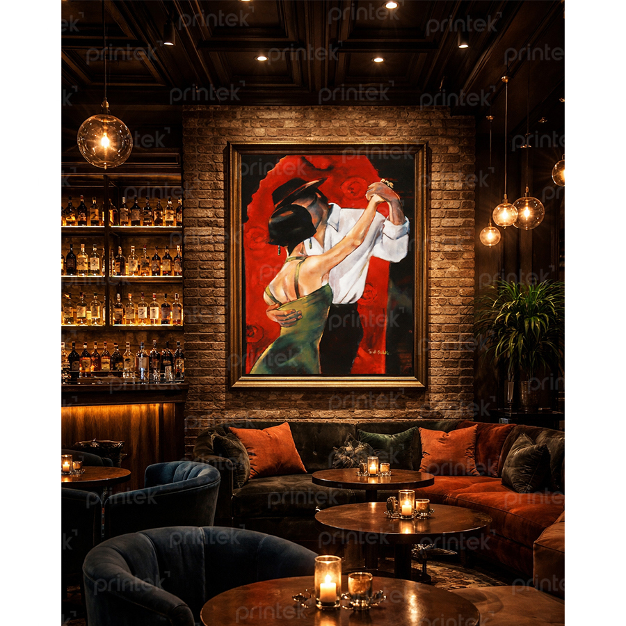 Tranh cô gái, tranh quán cafe - CD0618