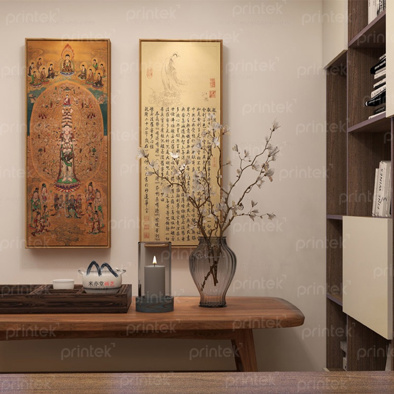 Bộ 2 tranh Phật treo phòng thờ - PV14275