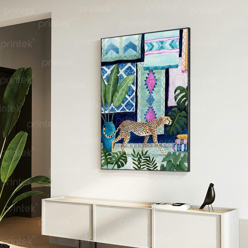 Tranh phong cách Mughal Ấn Độ, tranh treo tường canvas - TT0139