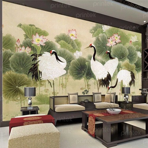 Tranh dán tường phong cách indochine - DT001