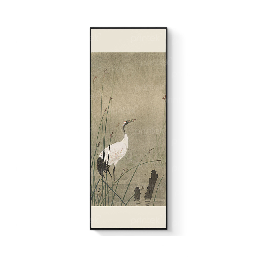 Tranh chim hạc trắng, đã có khung - PC1607
