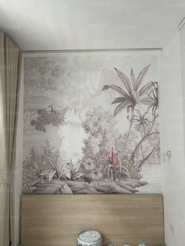 Cách dán tranh dán tường 3d