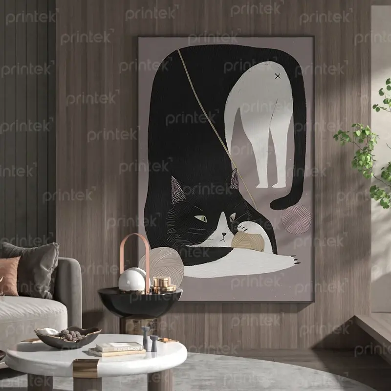 Tranh trừu tượng động vật, đã có khung - TT914523