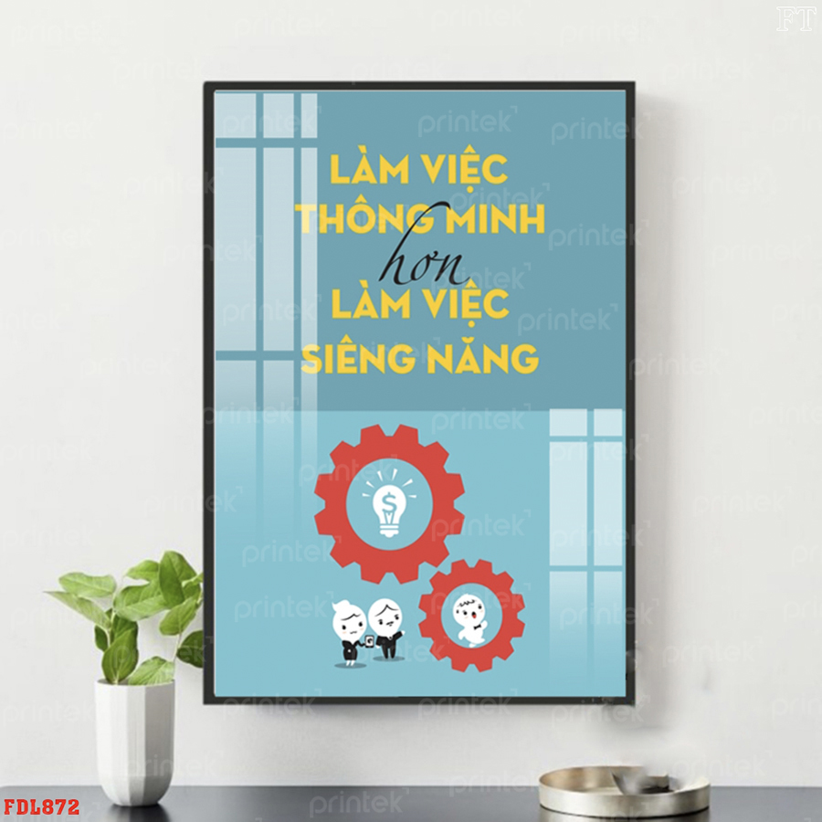 Tranh động lực văn phòng, tranh slogan - DL0340