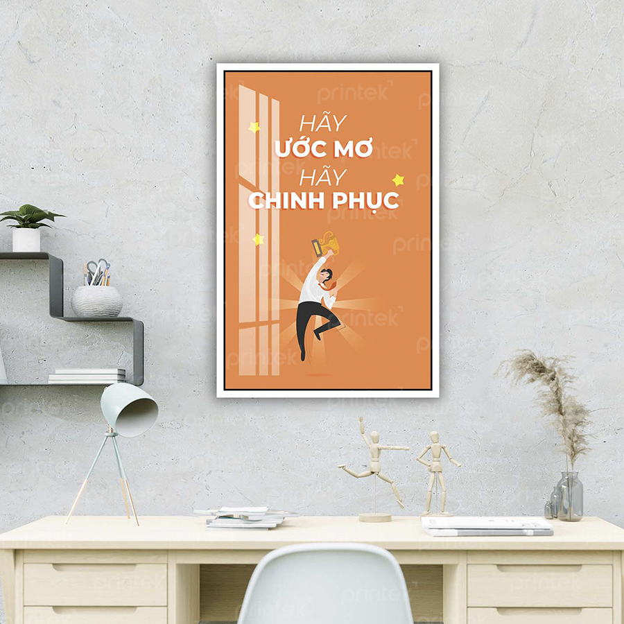 Tranh động lực văn phòng, tranh slogan – DL001-142