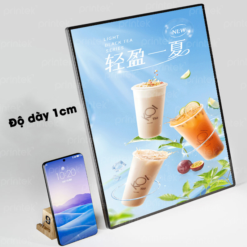 tranh điện siêu mỏng Menu led Poster led, tranh led, hộp đèn quảng cáo