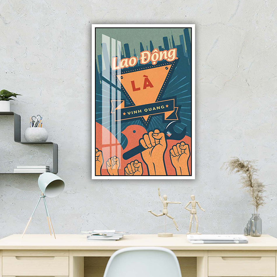 Tranh động lực văn phòng, cỡ 40x60cm– DL001-171