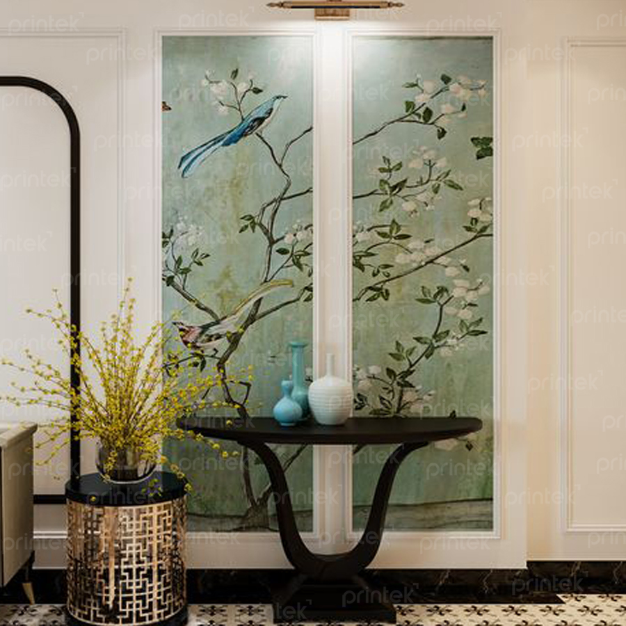 Tranh dán tường cao cấp, trọn gói thi công - DT029