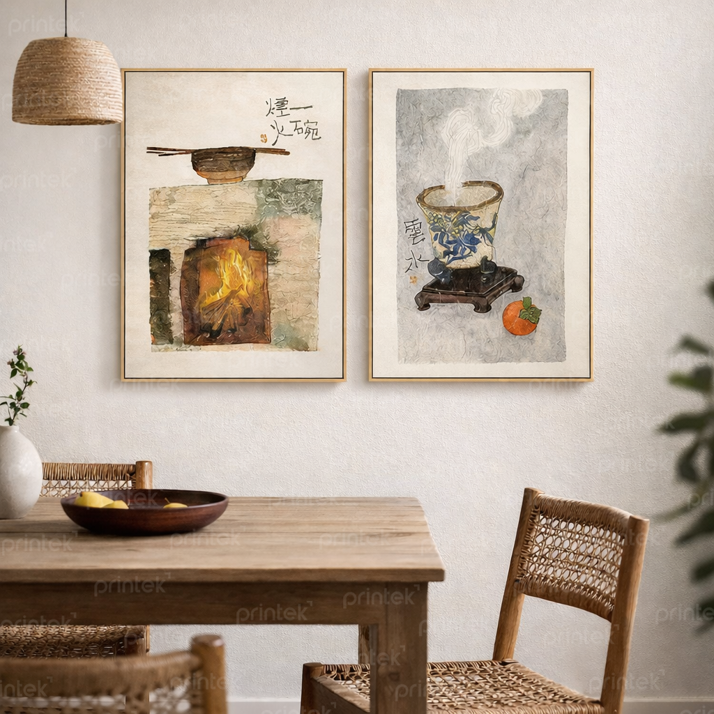 Tranh canvas treo tường phòng trà đạo - PC0479
