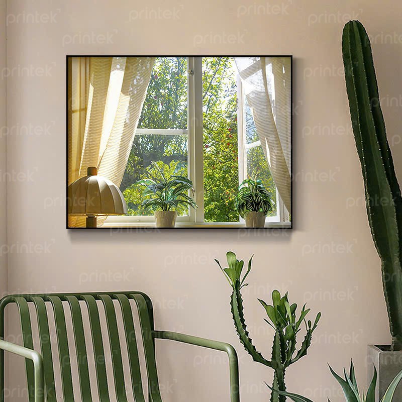 Tranh cửa sổ, tranh treo tường canvas - TT6000