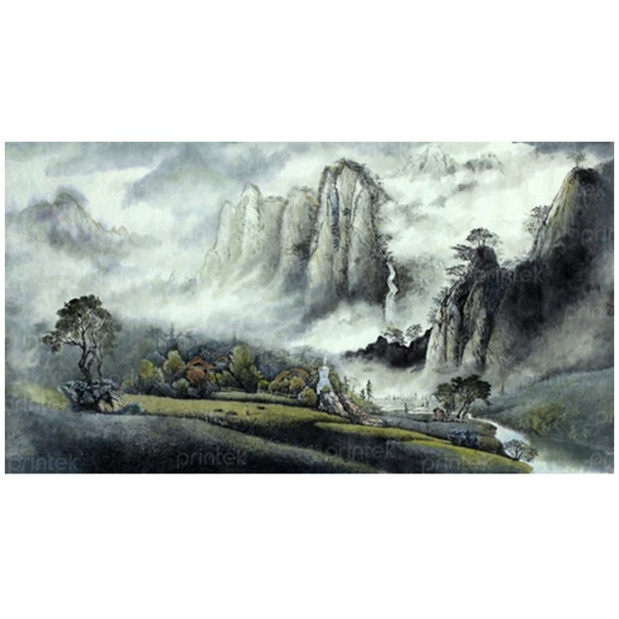 Tranh thủy mặc đã có khung - ST1332298
