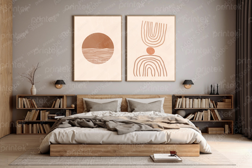 Bộ 2 tranh Canvas trừu tượng - TT814211
