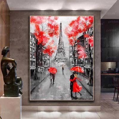 Tranh phong cảnh tháp Eiffel, đã có khung – MS4464