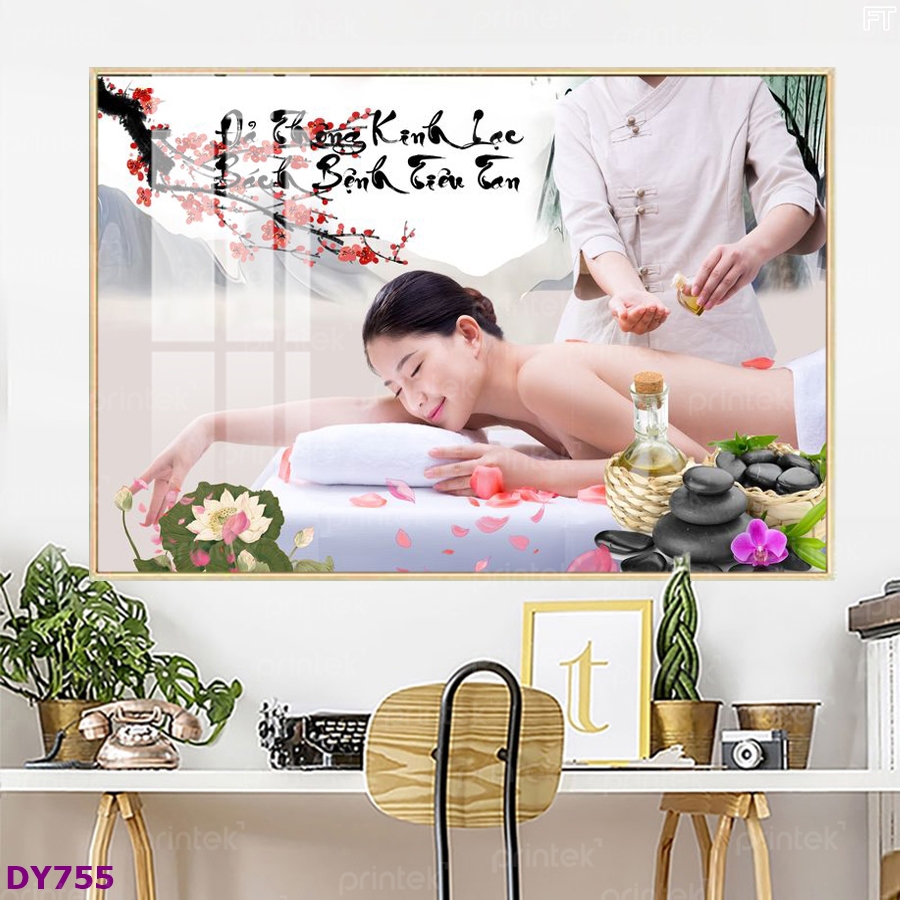 Tranh trang trí đông y: Bí quyết tạo nên không gian dưỡng sinh Spa