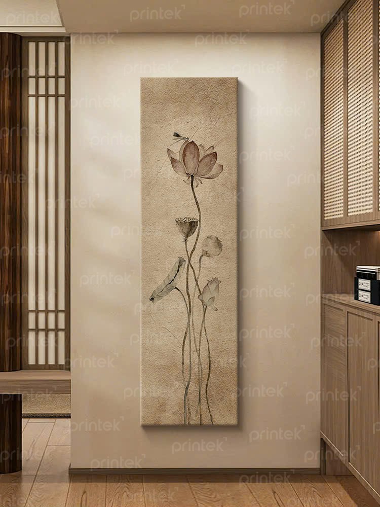 Tranh hoa sen treo tường, tranh canvas - HS4845