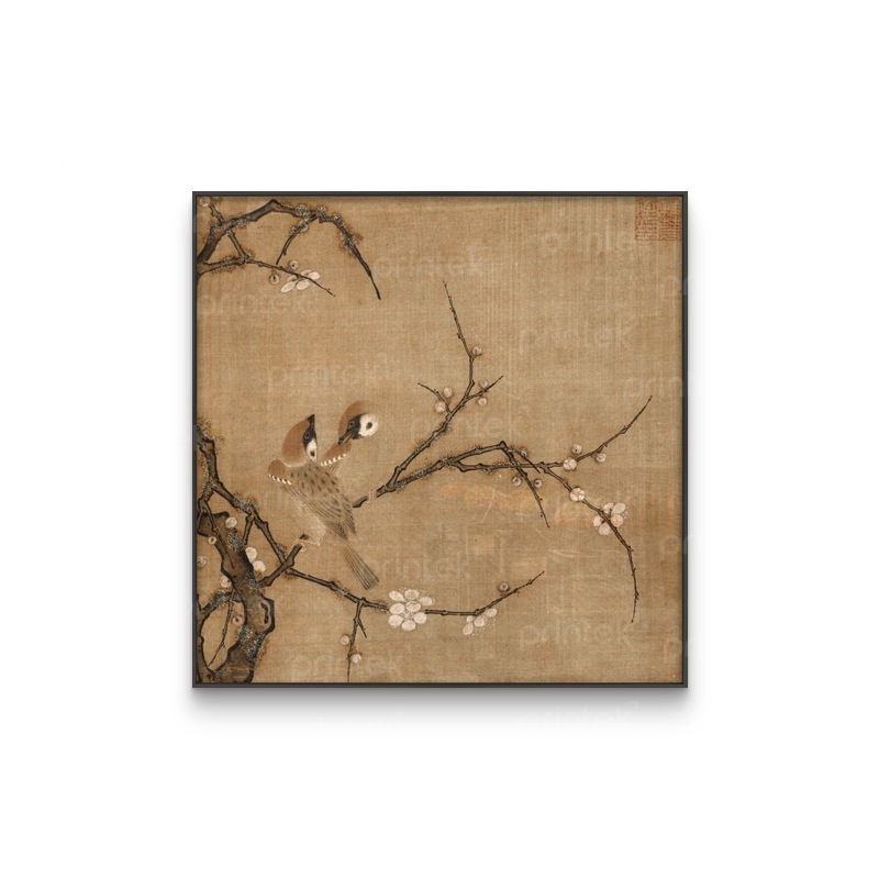 Tranh canvas Hoa và Chim decor phòng khách - HC-11134202