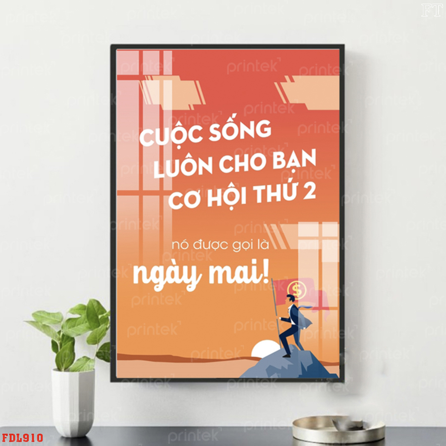 Tranh động lực văn phòng, tranh slogan - DL03042