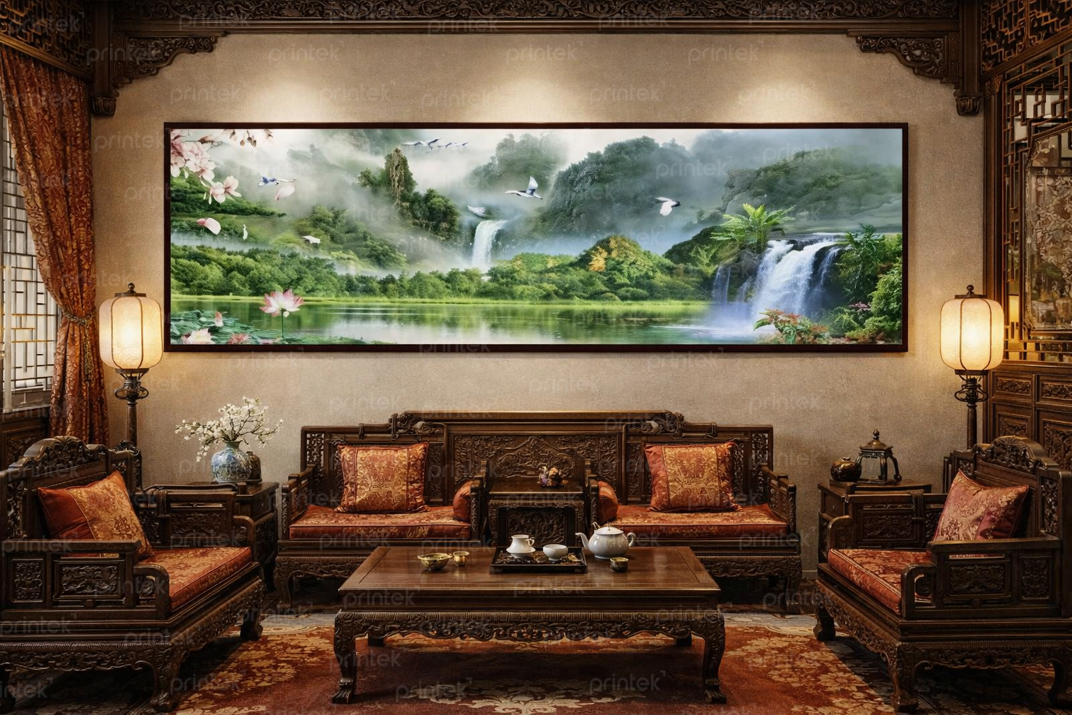 Tranh thác nước