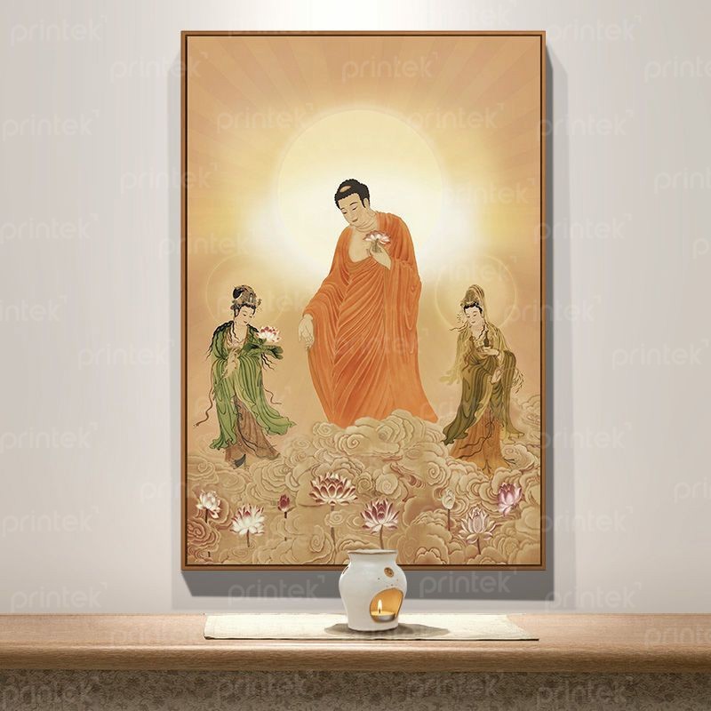 Tranh Phật treo tường phòng thờ, đã có khung - TP149227