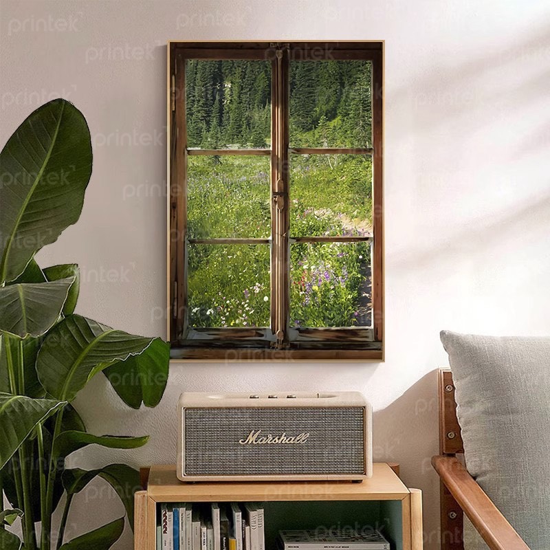 Tranh cửa sổ, tranh treo tường canvas - TT3542