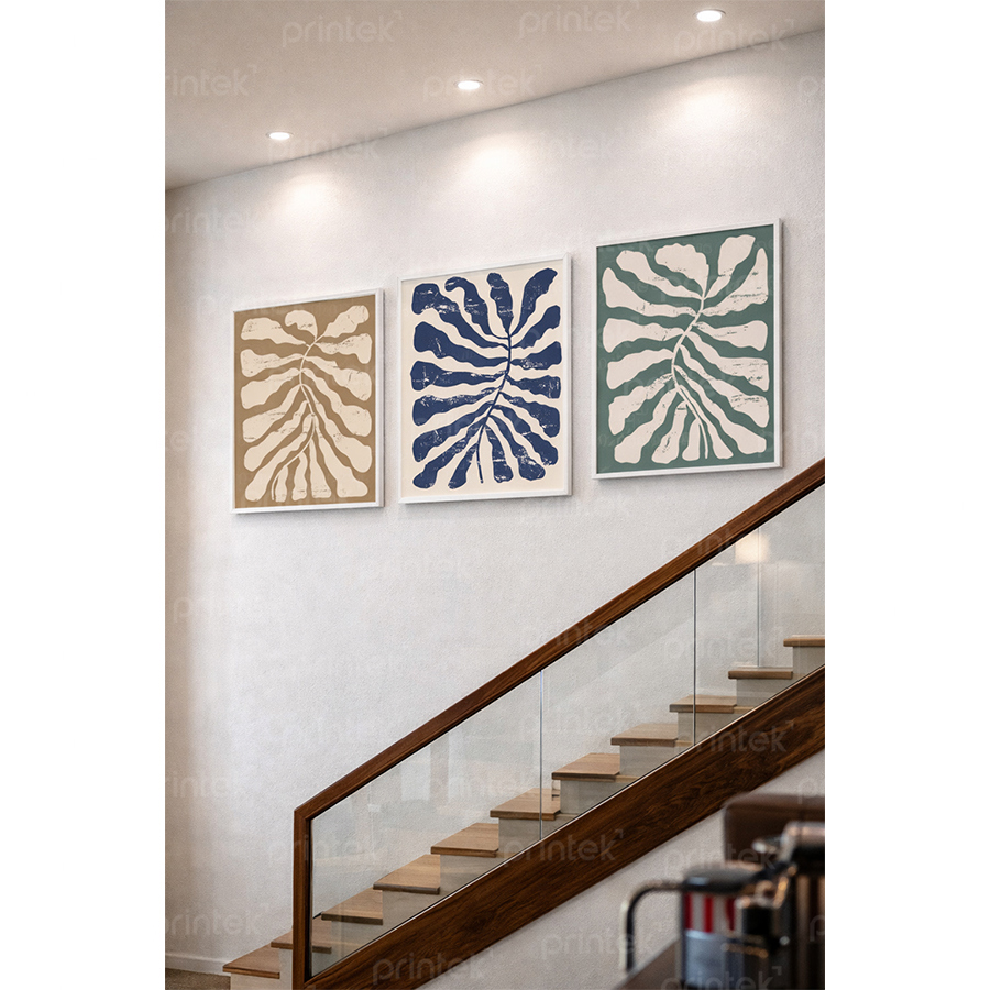 Bộ 3 tranh trừu tượng, treo cầu thang - DC-ST2494