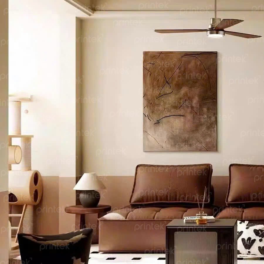 Tranh trừu tượng Wabi Sabi, tranh treo sảnh cầu thang - TT8945