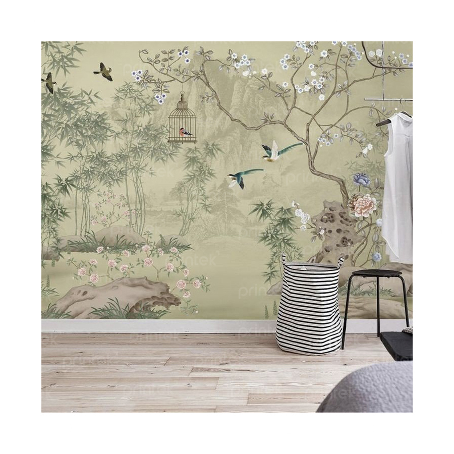 Tranh dán tường phòng khách indochine - TB332457892