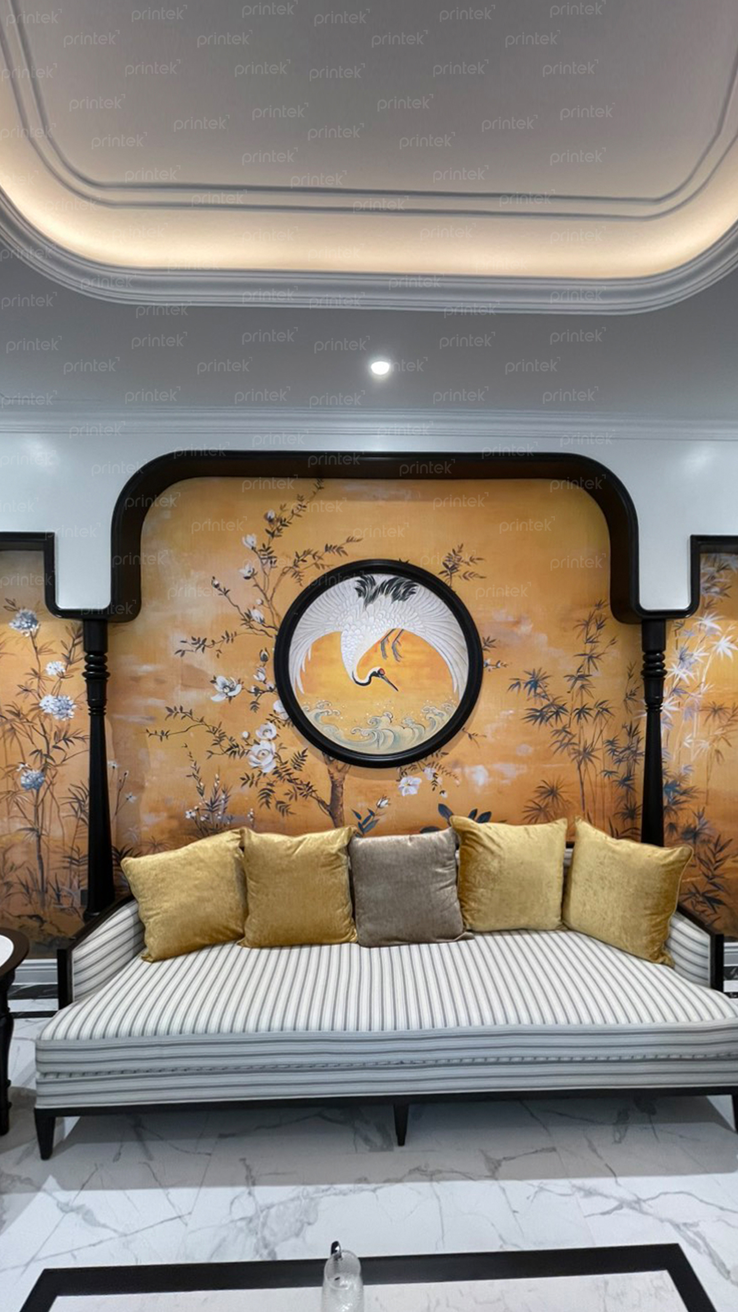 Thi công tranh dán tường indochine