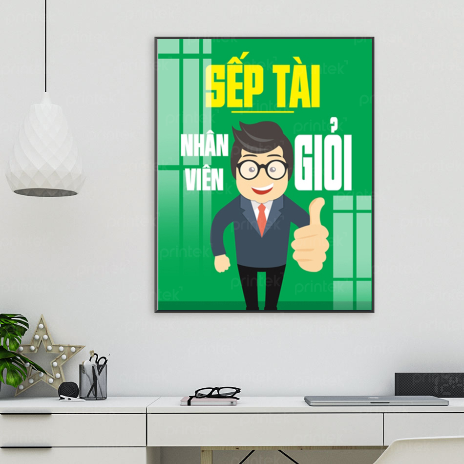 Tranh động lực văn phòng, cỡ 40x60cm - FDL608
