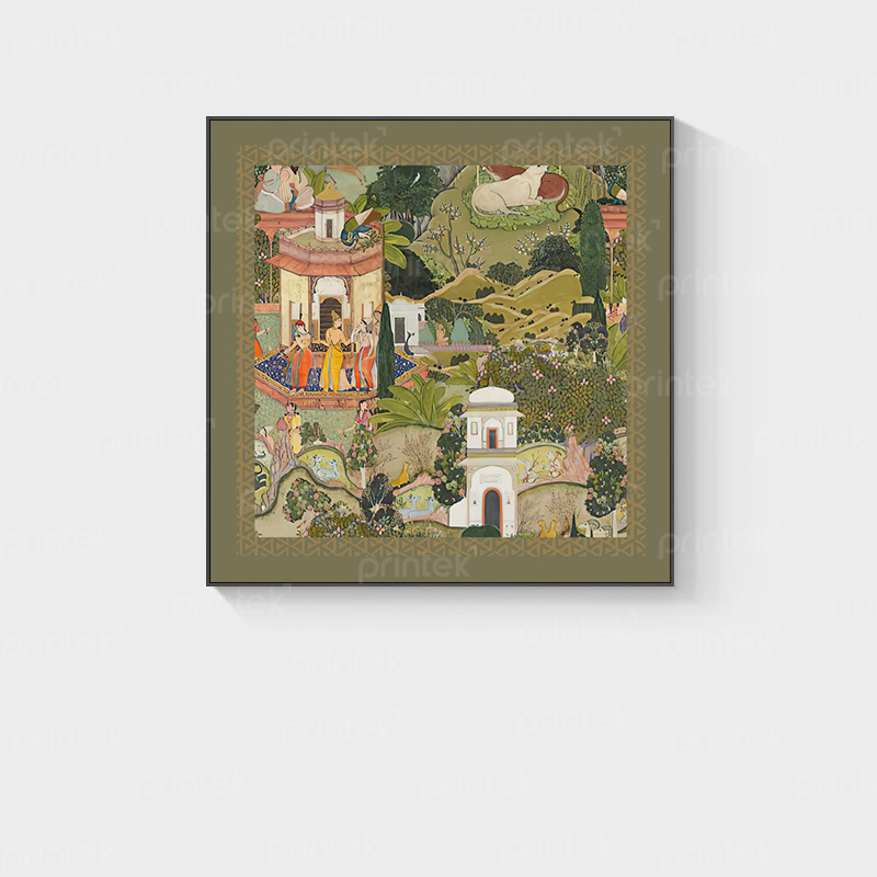 Tranh phong cách Mughal Ấn Độ - PT5241