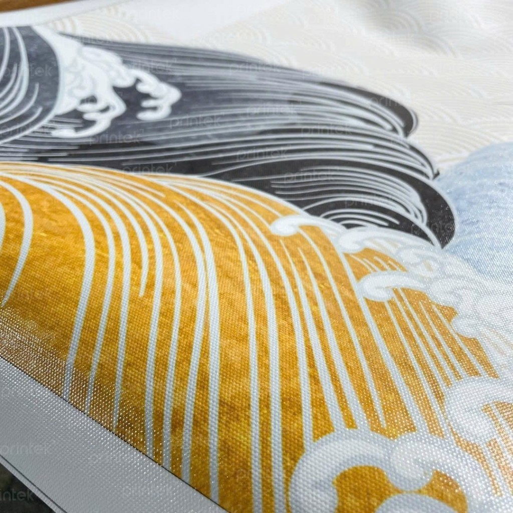 Cận cảnh tranh canvas in công nghệ UV