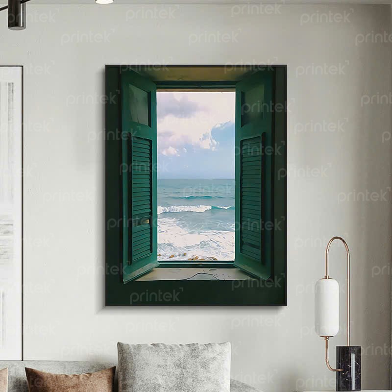 Tranh cửa sổ, tranh treo tường canvas - TT2748