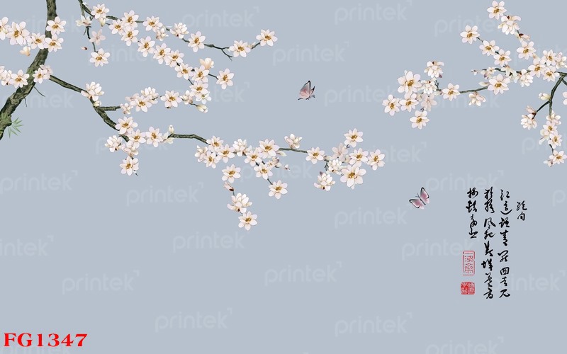 Tranh dán tường phong cách Indochine - FG1347