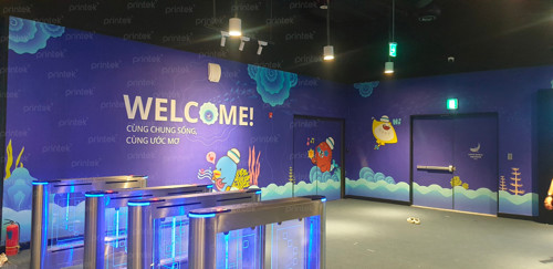 Tranh dán tường cho Thủy cung Lotte World Hà Nội