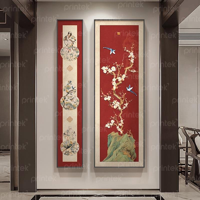 Tranh canvas decor phòng trà