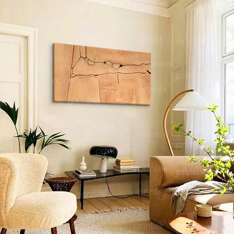 Tranh trừu tượng Wabi Sabi, tranh phòng khách khổ lớn - TT0499