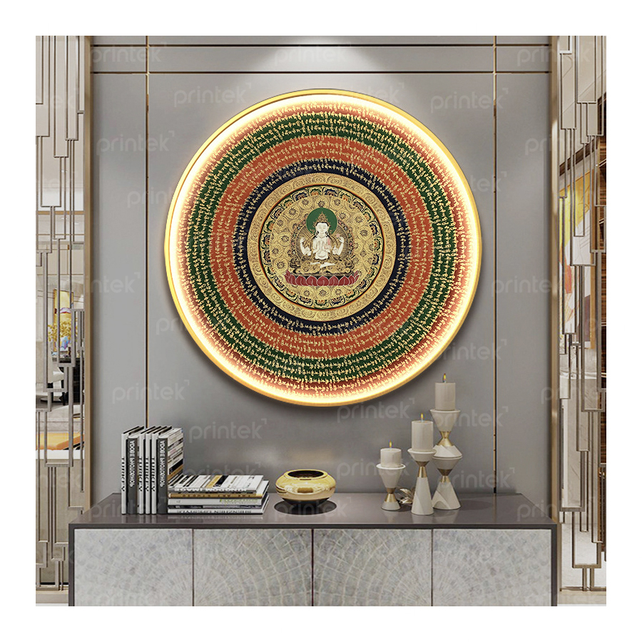 Tranh Mandala đèn led, in theo yêu cầu - LED1025