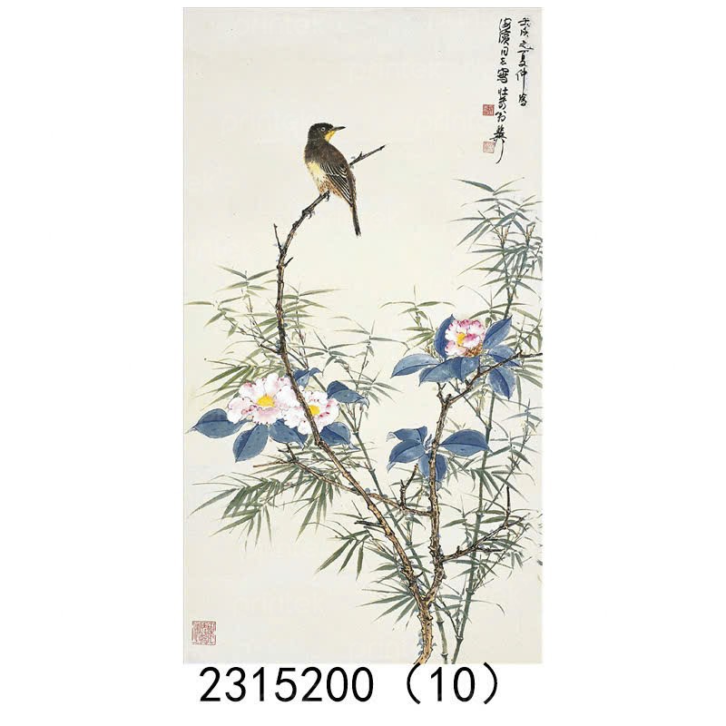 Tranh canvas hoa và chim - TT046321