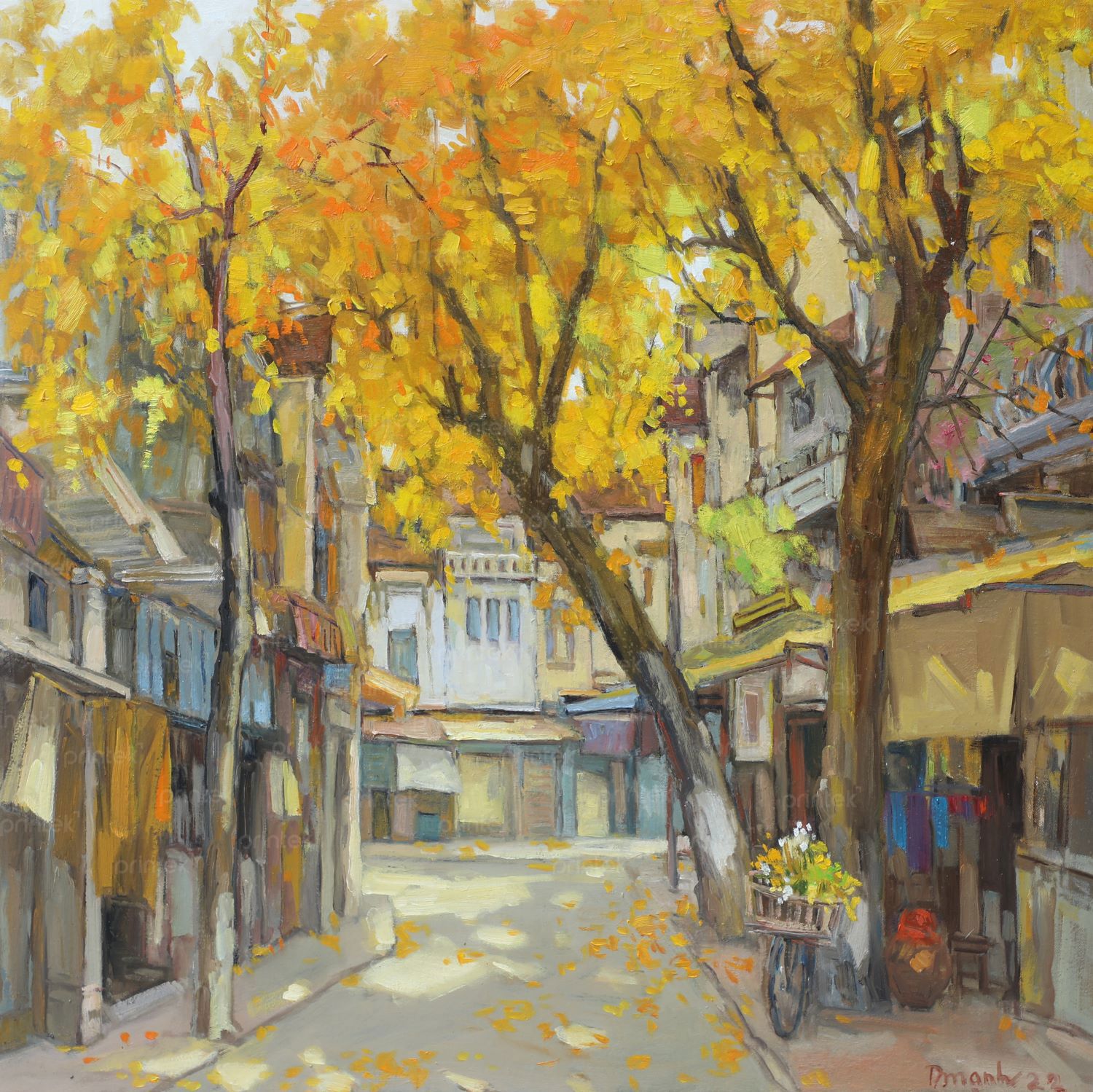 Tranh phố cổ Hà Nội