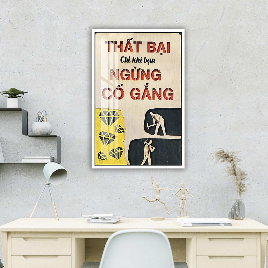 Tranh động lực văn phòng, cỡ 40x60cm – DL001-41
