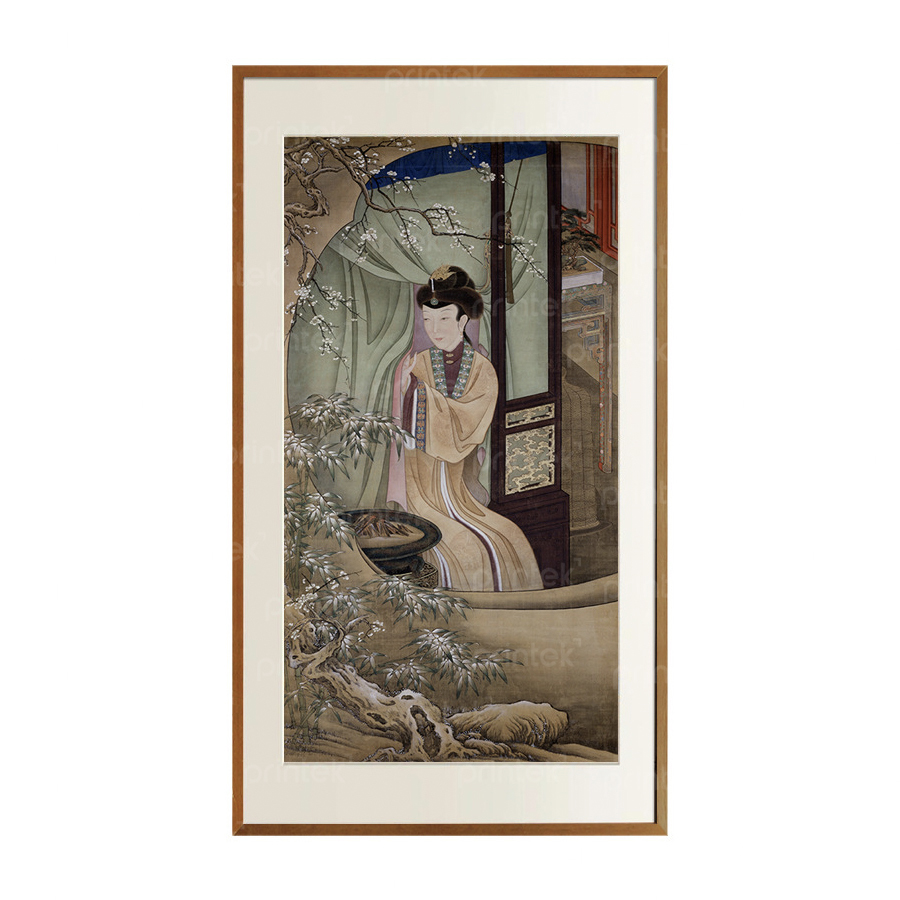 Tranh thiếu nữ Trung Hoa, đã có khung - CD2317