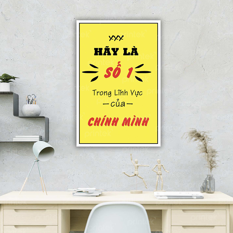 Tranh động lực văn phòng, tranh slogan – DL001-80
